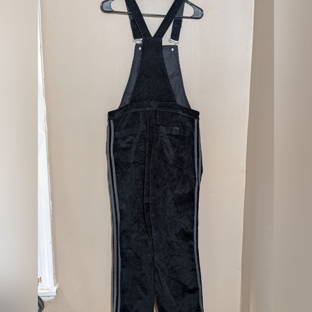 Adidas Corduroy"Comfy Cords" Overalls, Size:Small, Color:Black - Picture 6 of 6